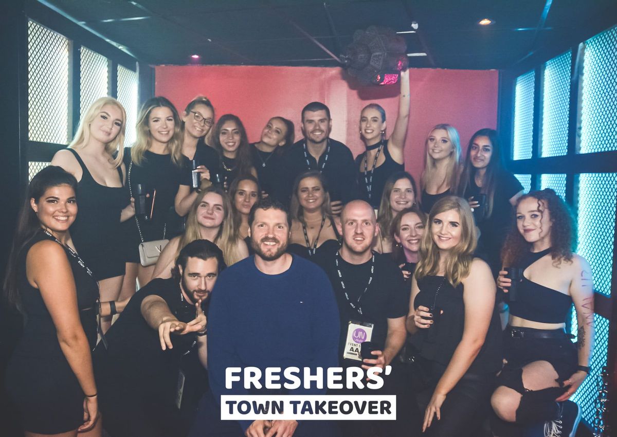 With the Freshers’ Town Takeover crew